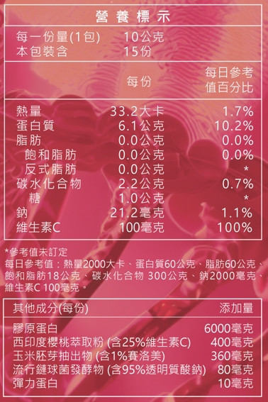 美神契約-MSPP膠原蛋白(紅心芭鳳梨口味) MSPP,膠原蛋白
