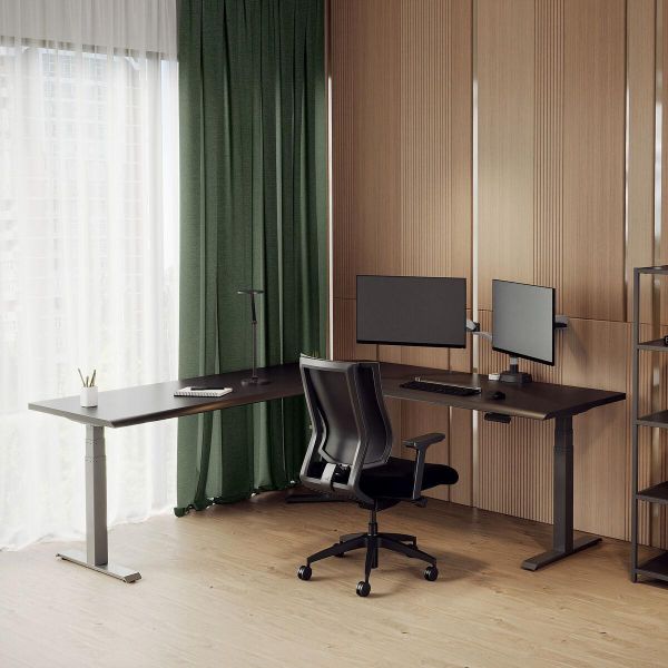 L 型電動站立式辦公桌 80x80 Vari;電動升降桌;L型辦公桌;辦公桌;站立辦公
