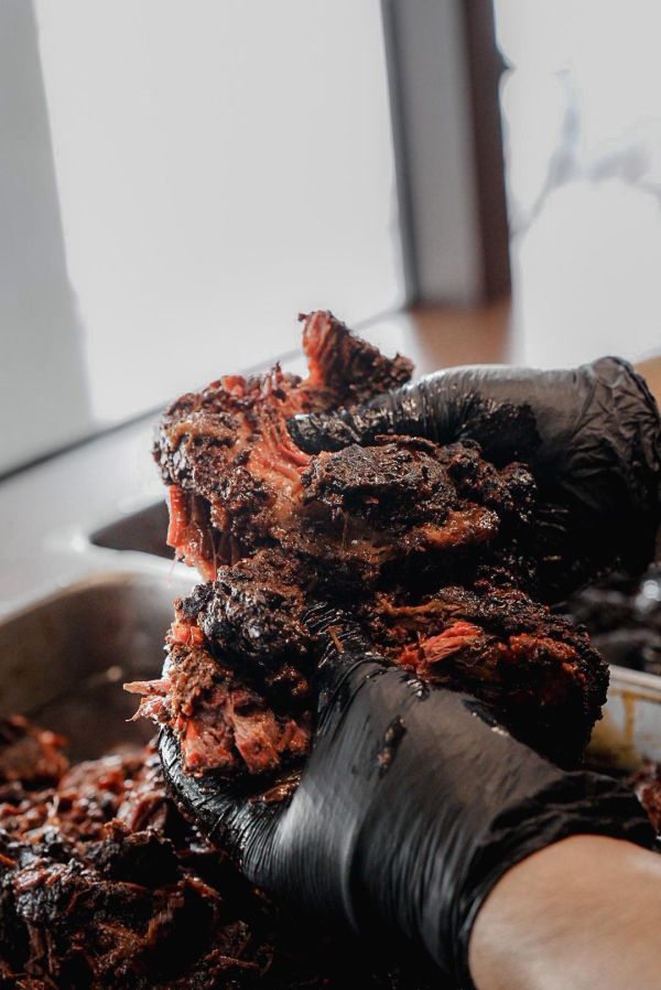 墨辣巴巴寇亞牛頰肉 美式BBQ,墨辣,傳統烤肉,牛頰肉,煙燻,烤肉,真空包