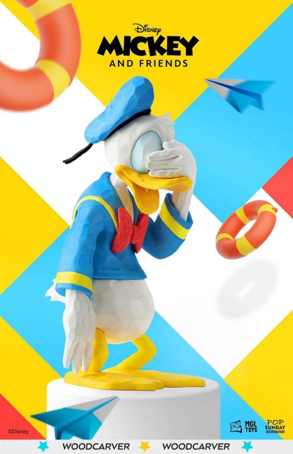 【在台現貨】正版授權《迪士尼》Disney 木雕家•唐老鴨（經典款）『MGL TOYS & POP SUNDAY』 迪士尼,MGL,TOYS•POP SUNDAY,唐老鴨,寶可夢公仔,七龍珠, 孫悟空, 武士,模型,  GK, 代理, 模型, 雕像, 玩具, 動漫, 周邊,工作室, 正版授權, 電影, 美漫, 日漫, 漫畫, 海賊王,
七龍珠, 漫威, DC, 咒術迴戰, 五條悟, 火影忍者, 曉組織, 原創, 盒玩, 女角, 設計師玩具, 預購, PVC, 開箱, 鬼滅之刃, 女角, 魯夫, 索隆, 灌籃高