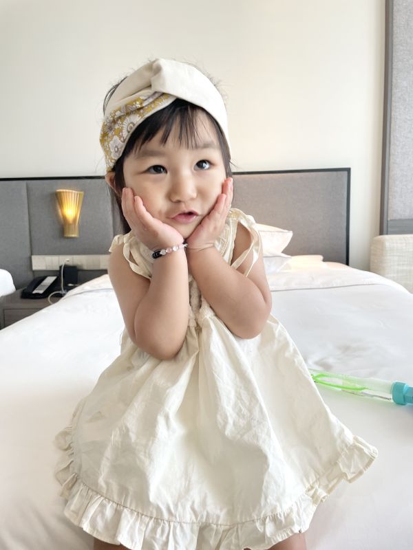 【親子髮帶組】午後花園 可選禮盒包裝代寫卡片 彌月禮盒,新生兒禮物首選,寶寶髮帶,媽咪髮帶,親子髮帶