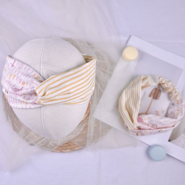Blue Flower parent-child hair accessories set parent-child hair accessories set, Babies’ hairband ,Mommy’s hairband
