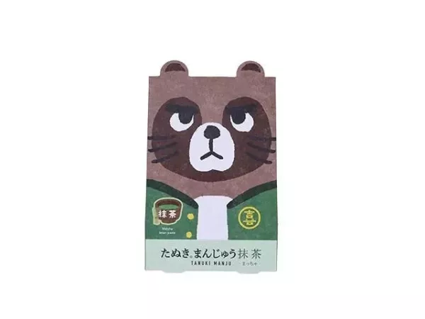 狸貓溫泉饅頭 抹茶口味 6入 狸貓溫泉饅頭,抹茶,點心,禮品