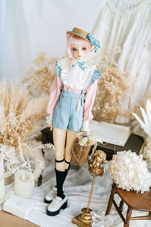 工期中【Melody.C】可分期！復古荷葉邊背帶短褲 BJD SD13 gr17叔叔 【Melody.C】可分期！復古荷葉邊背帶短褲 BJD SD13 gr17叔叔