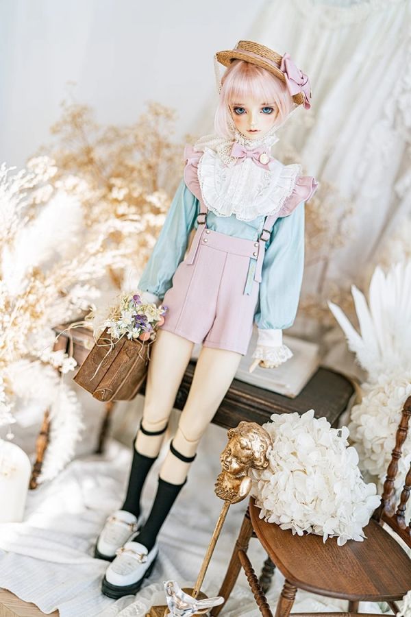 工期中【Melody.C】可分期！復古荷葉邊背帶短褲 BJD SD13 gr17叔叔 【Melody.C】可分期！復古荷葉邊背帶短褲 BJD SD13 gr17叔叔