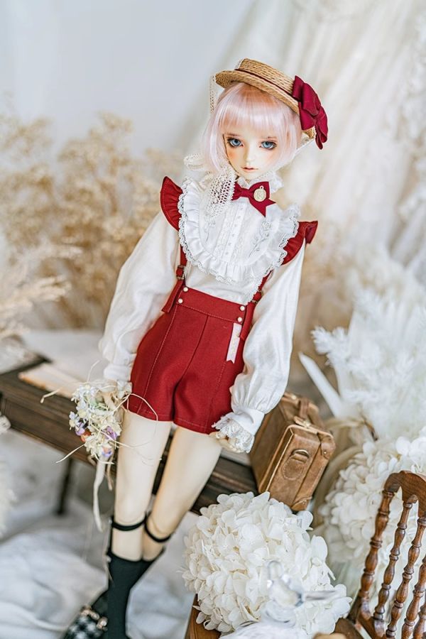 工期中【Melody.C】可分期！復古荷葉邊背帶短褲 BJD SD13 gr17叔叔 【Melody.C】可分期！復古荷葉邊背帶短褲 BJD SD13 gr17叔叔