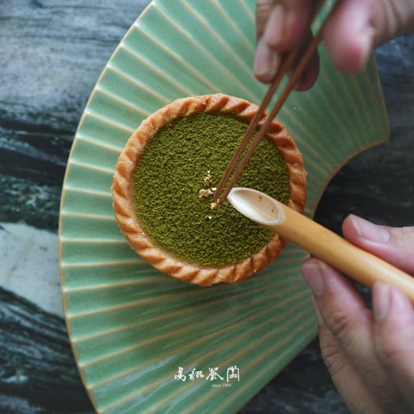 茶香白巧克力塔(4入) 紅玉巧克力塔,巧克力塔,易錕茶堂,金,健康食品,絲綢感,紅玉,茶,甜點,藝術性