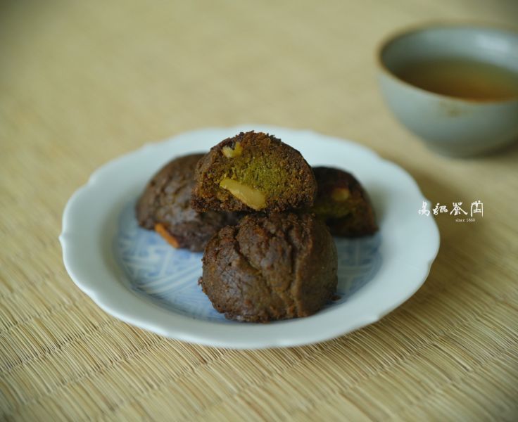 四季春茶核桃雪球餅乾(全手工，茶香版) 無添加,四季春,茶,麵包,手作,烘焙,老麵,餅乾