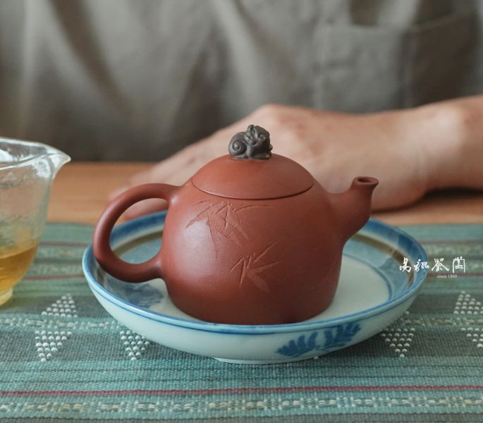 一廠幽竹貔貅朱泥 茶具,茶文化,茶藝,茶道,茶日子,生活,美學,茶,易錕茶堂,易錕,道具,好茶,瀝水,京都,古,古代,茶席
