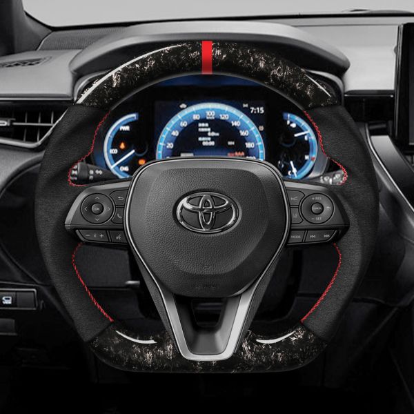 CEEHOR Steering Wheel (Forged Carbon) for 2018+ TOYOTA Corolla Sport 