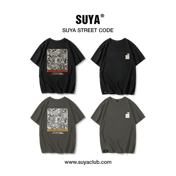 SUYA 街頭密碼 寬版 短袖T恤 