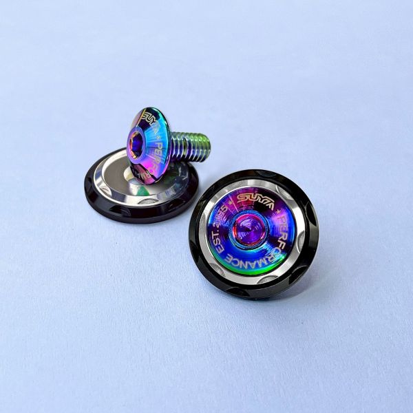 SUYA CNC M6 Double Washer Screws (Titanium) (one pair) 