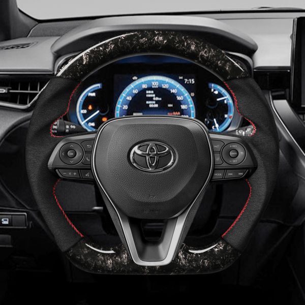 CEEHOR Steering Wheel (Forged Carbon) for 2018+ TOYOTA Corolla Sport 