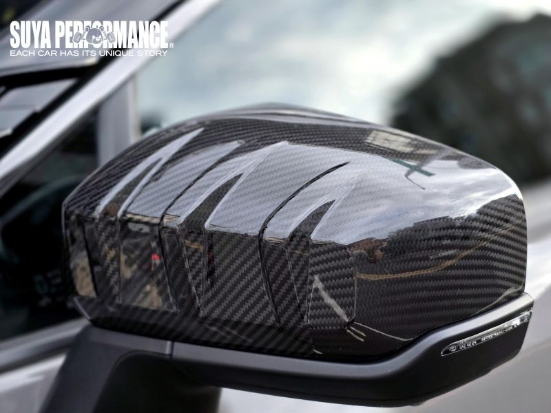 SUYA  THREE-BLADE MIRROR CARBON COVERS for 2025+ RAV4 