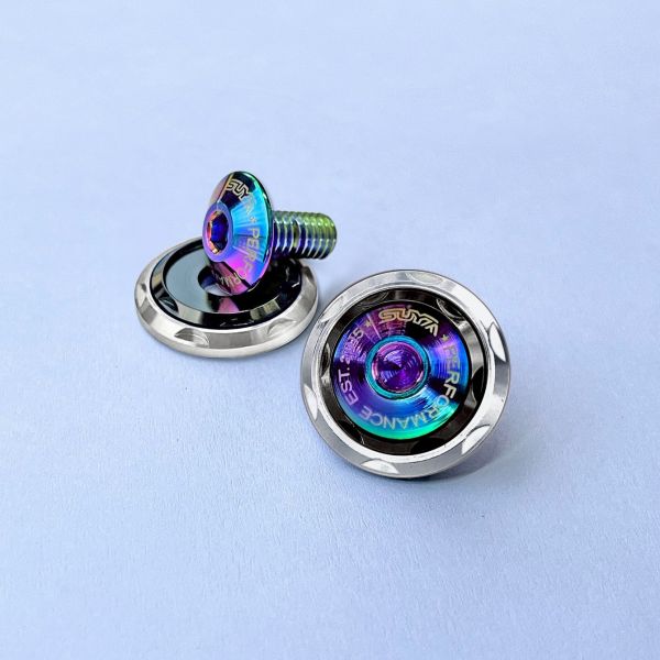 SUYA CNC M6 Double Washer Screws (Titanium) (one pair) 