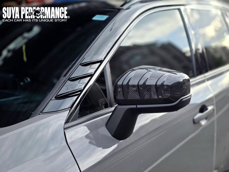 SUYA  THREE-BLADE MIRROR CARBON COVERS for 2025+ RAV4 