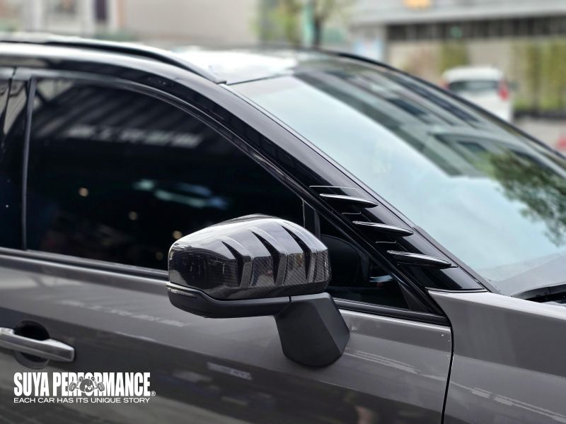 SUYA  THREE-BLADE MIRROR CARBON COVERS for 2025+ RAV4 