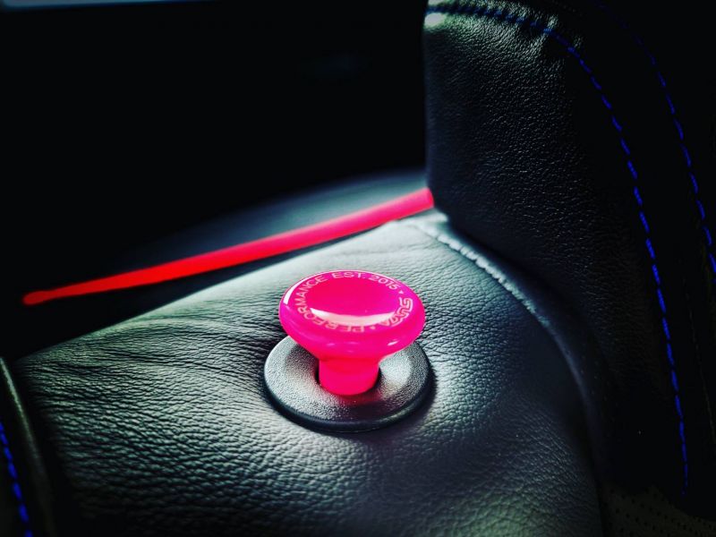 SUYA SUBARU Aluminum Alloy Rear Seat Release Knobs (a pair) 