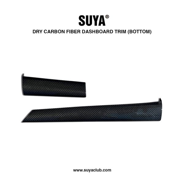 FloKraft DRY Carbon Fiber Dashboard Trim (Bottom) For 2023+ SUBARU WRX (VB) / Wagon (VN) 