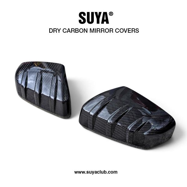 SUYA  THREE-BLADE MIRROR CARBON COVERS for 2025+ RAV4 