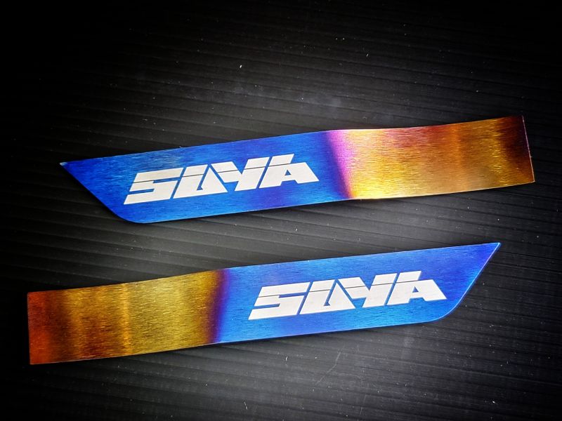 SUBARU Titanium Fender Badge for 2015+ WRX/STI (Pair) 