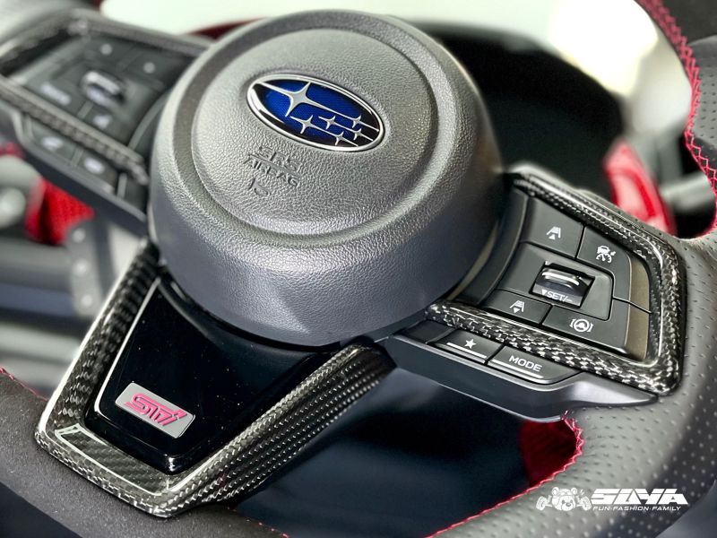 FloKraft 乾式 Carbon 方向盤飾蓋 For 2023+ SUBARU WRX (VB) / Wagon (VN) 