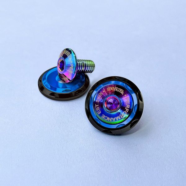 SUYA CNC M6 Double Washer Screws (Titanium) (one pair) 