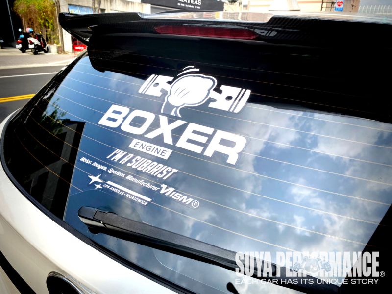 SUYA BOXER 拳擊手車貼 