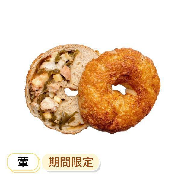 東泉剝皮辣椒燻雞肉 貝果、早餐、早午餐、點心