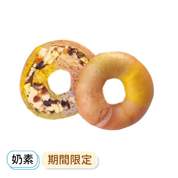 繽紛彩虹水果奶油乳酪 貝果、早餐、早午餐、點心