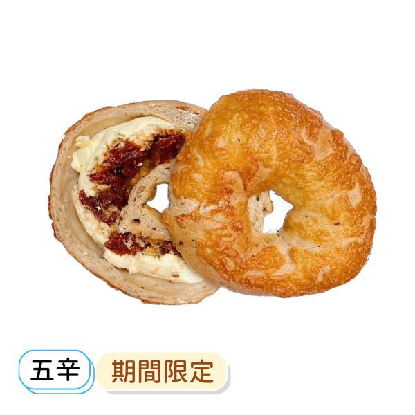 蘿勒蕃茄起司奶油乳酪 貝果 , 早餐 , 早午餐 , 點心