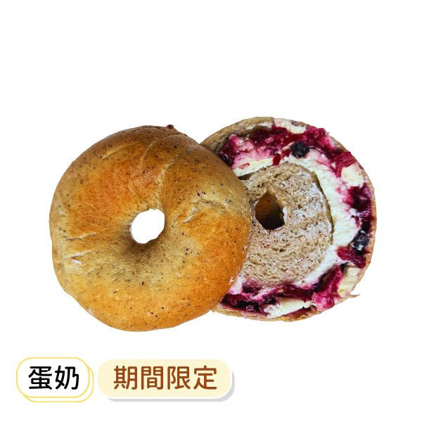 伯爵蜜香洛神奶油乳酪 貝果 , 早餐 , 早午餐 , 點心