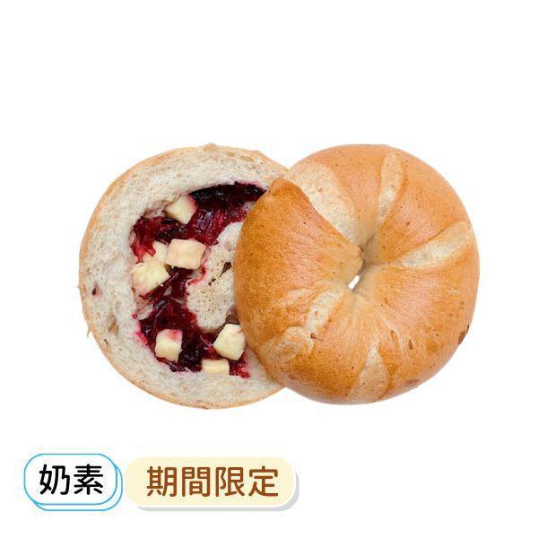 洛神莓果優格 貝果 , 早餐 , 早午餐 , 點心