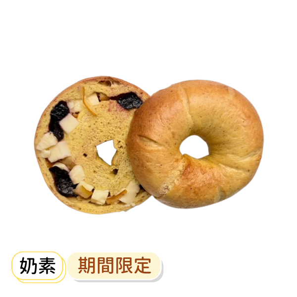 百香橙皮藍莓優格 貝果 , 早餐 , 早午餐 , 點心