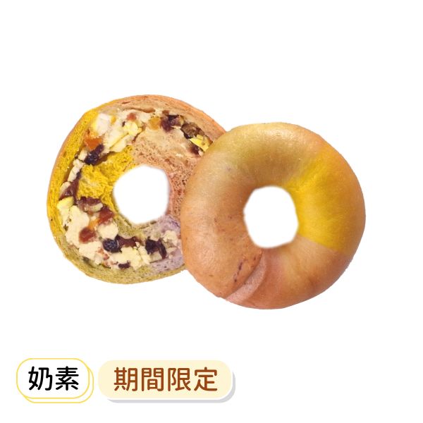 繽紛彩虹水果奶油乳酪 貝果、早餐、早午餐、點心