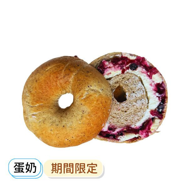 伯爵蜜香洛神奶油乳酪 貝果 , 早餐 , 早午餐 , 點心