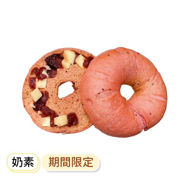 火龍果洛神優格 貝果、早餐、早午餐、點心