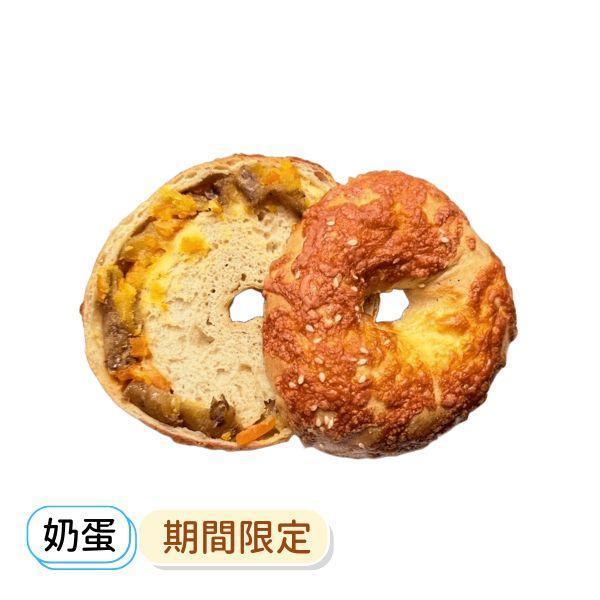 起士地瓜鹹蛋黃 貝果 , 早餐 , 早午餐 , 點心