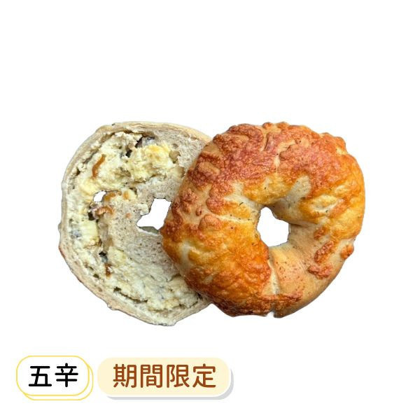 義式蘑菇蒜香奶油乳酪 貝果 , 早餐 , 早午餐 , 點心