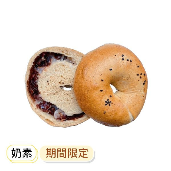 艾草紅豆麻糬 貝果 , 早餐 , 早午餐 , 點心