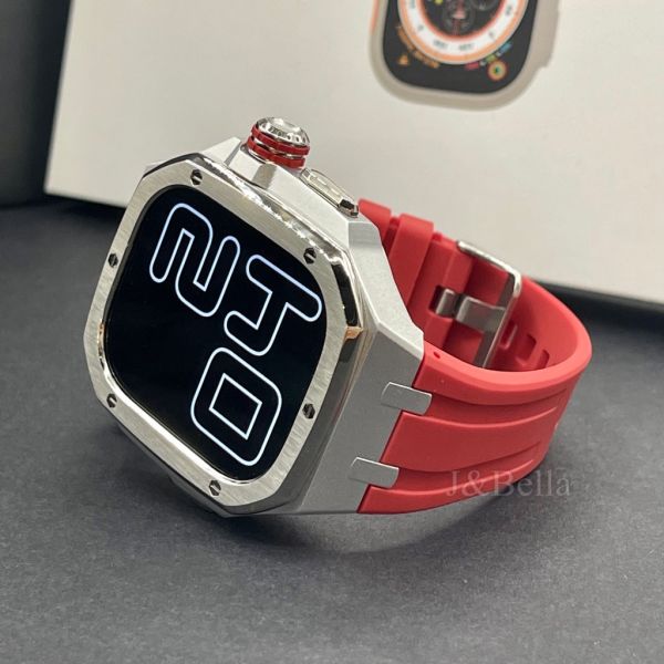 Apple Watch Ultra 49mm 銀色不鏽鋼鋁合金手錶殼 Apple Watch手錶殼,Apple Watch不鏽鋼殼,Apple Watch保護殼,Apple Watch鋁合金殼,Apple Watch鈦合金殼,Apple Watch碳纖維殼,Apple Watch石英纖維,Apple Watch透明錶殼,Apple Watch水晶錶殼,Apple Watch錶帶