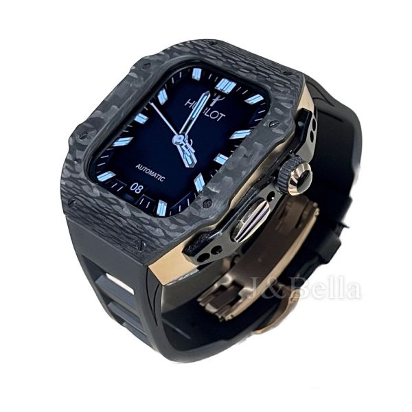 Apple Watch RSC-Carbon Ultra 49mm 黑色玫瑰金碳纖維手錶殼 Apple Watch手錶殼,Apple Watch不鏽鋼殼,Apple Watch保護殼,Apple Watch鋁合金殼,Apple Watch碳纖維殼,Apple Watch透明錶殼,Apple Watch錶帶