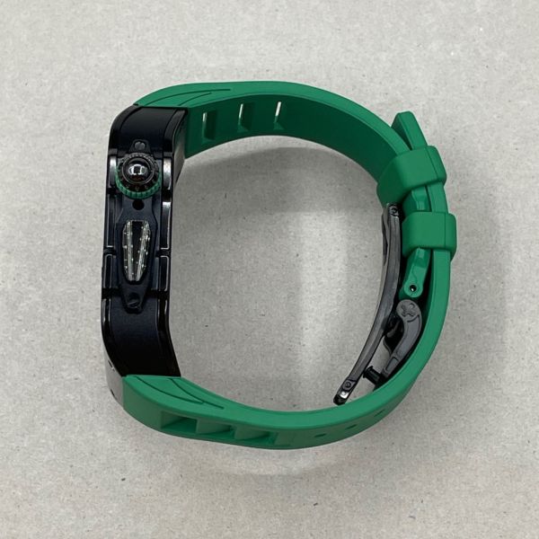 Apple Watch 10 RSC 46mm 黑色不鏽鋼手錶殼(綠色錶帶) Apple Watch手錶殼,Apple Watch不鏽鋼殼,Apple Watch保護殼,Apple Watch鋁合金殼,Apple Watch鈦合金殼,Apple Watch碳纖維殼,Apple Watch石英纖維,Apple Watch透明錶殼,Apple Watch水晶錶殼,Apple Watch錶帶