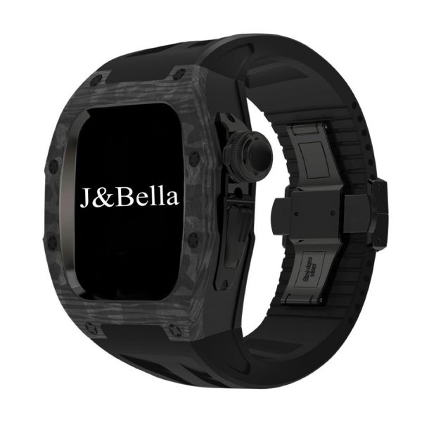Apple Watch RSC2-Carbon 46mm 黑色碳纖維手錶殼(黑色錶冠環+黑色橡膠錶帶) Apple Watch手錶殼,Apple Watch不鏽鋼殼,Apple Watch保護殼,Apple Watch鋁合金殼,Apple Watch鈦合金殼,Apple Watch碳纖維殼,Apple Watch石英纖維,Apple Watch透明錶殼,Apple Watch水晶錶殼,Apple Watch錶帶