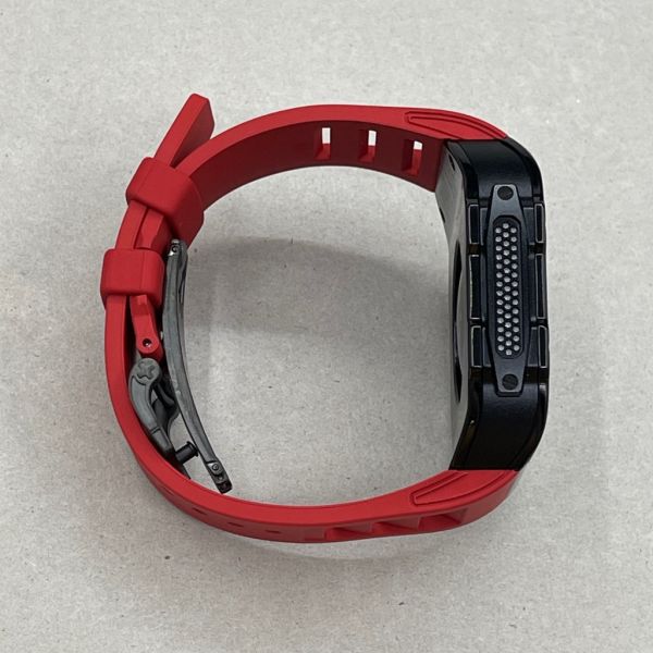 Apple Watch 10 RSC 46mm 黑色不鏽鋼手錶殼(紅色錶帶) Apple Watch手錶殼,Apple Watch不鏽鋼殼,Apple Watch保護殼,Apple Watch鋁合金殼,Apple Watch鈦合金殼,Apple Watch碳纖維殼,Apple Watch石英纖維,Apple Watch透明錶殼,Apple Watch水晶錶殼,Apple Watch錶帶