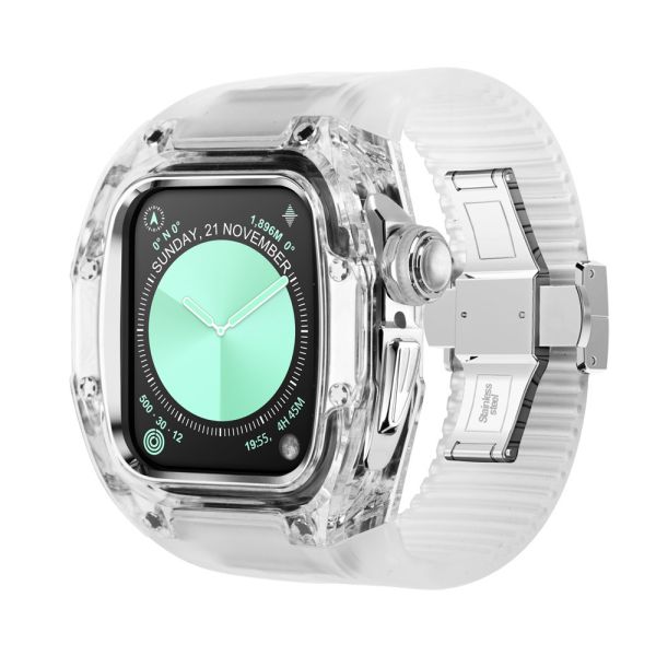 Apple Watch TR90 Case 46mm 透明銀色手錶殼 Apple Watch手錶殼,Apple Watch不鏽鋼殼,Apple Watch保護殼,Apple Watch鋁合金殼,Apple Watch鈦合金殼,Apple Watch碳纖維殼,Apple Watch石英纖維,Apple Watch透明錶殼,Apple Watch水晶錶殼,Apple Watch錶帶