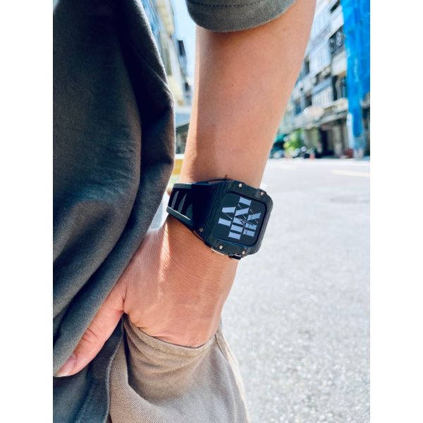 Apple Watch RSC-Carbon 44mm、45mm 黑色玫瑰金碳纖維手錶殼 Apple Watch手錶殼,Apple Watch不鏽鋼殼,Apple Watch錶殼,Apple Watch保護殼,Apple Watch錶帶