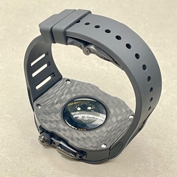 Apple Watch 10 RSC-Carbon 46mm 黑色碳纖維手錶殼(黑色錶帶) Apple Watch手錶殼,Apple Watch不鏽鋼殼,Apple Watch保護殼,Apple Watch鋁合金殼,Apple Watch鈦合金殼,Apple Watch碳纖維殼,Apple Watch石英纖維,Apple Watch透明錶殼,Apple Watch水晶錶殼,Apple Watch錶帶