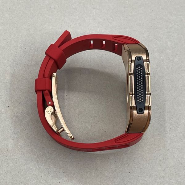 Apple Watch 10 RSC 46mm 玫瑰金色不鏽鋼手錶殼(紅色錶帶) Apple Watch手錶殼,Apple Watch不鏽鋼殼,Apple Watch保護殼,Apple Watch鋁合金殼,Apple Watch鈦合金殼,Apple Watch碳纖維殼,Apple Watch石英纖維,Apple Watch透明錶殼,Apple Watch水晶錶殼,Apple Watch錶帶