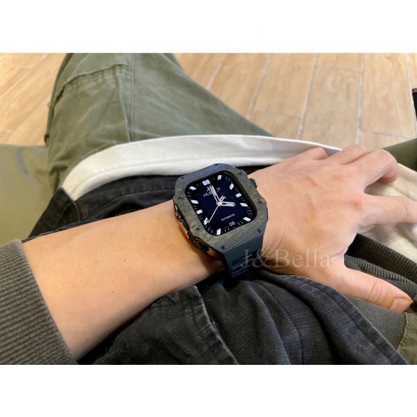 Apple Watch RSC-Carbon Ultra 49mm 黑色玫瑰金碳纖維手錶殼 Apple Watch手錶殼,Apple Watch不鏽鋼殼,Apple Watch保護殼,Apple Watch鋁合金殼,Apple Watch碳纖維殼,Apple Watch透明錶殼,Apple Watch錶帶